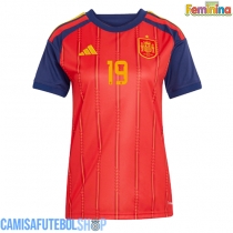 Camisa de time de futebol Espanha Lamine Yamal #19 Replicas 1º Equipamento Feminina Mundo 2026 Manga Curta